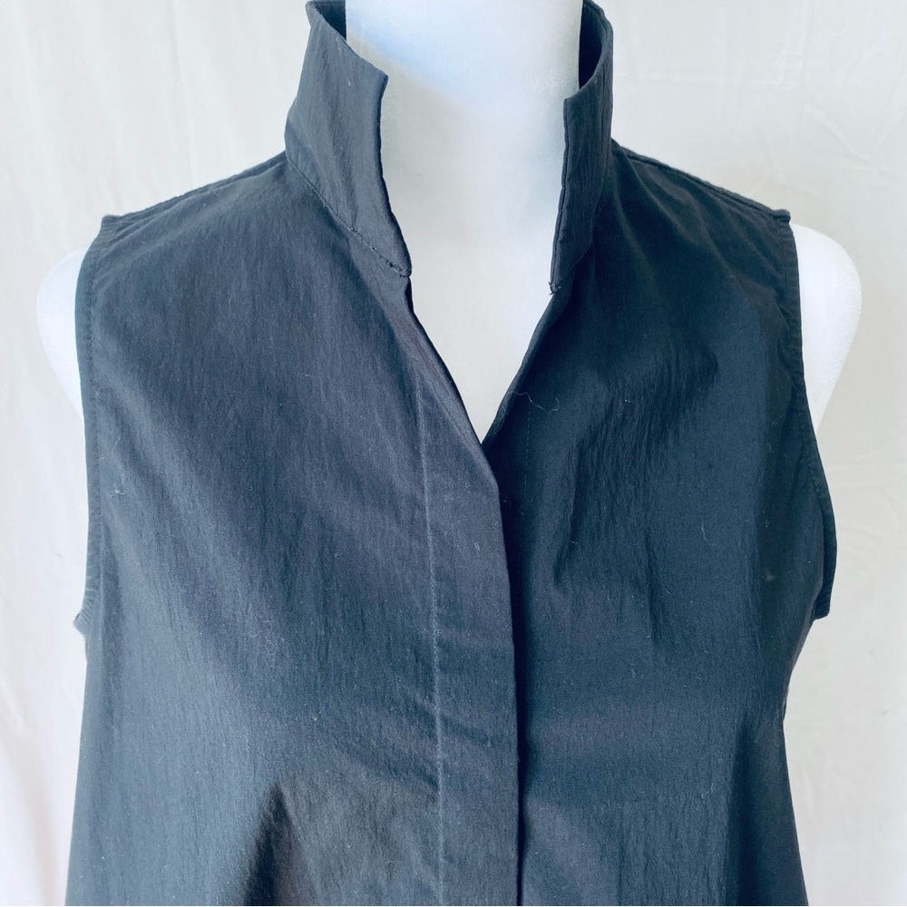 Tuckernuck Black Sleeveless Mini Dress with Stand Collar - Picture 5 of 13